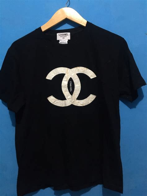 chanel t shirt womens uk|Chanel tee shirts vintage.